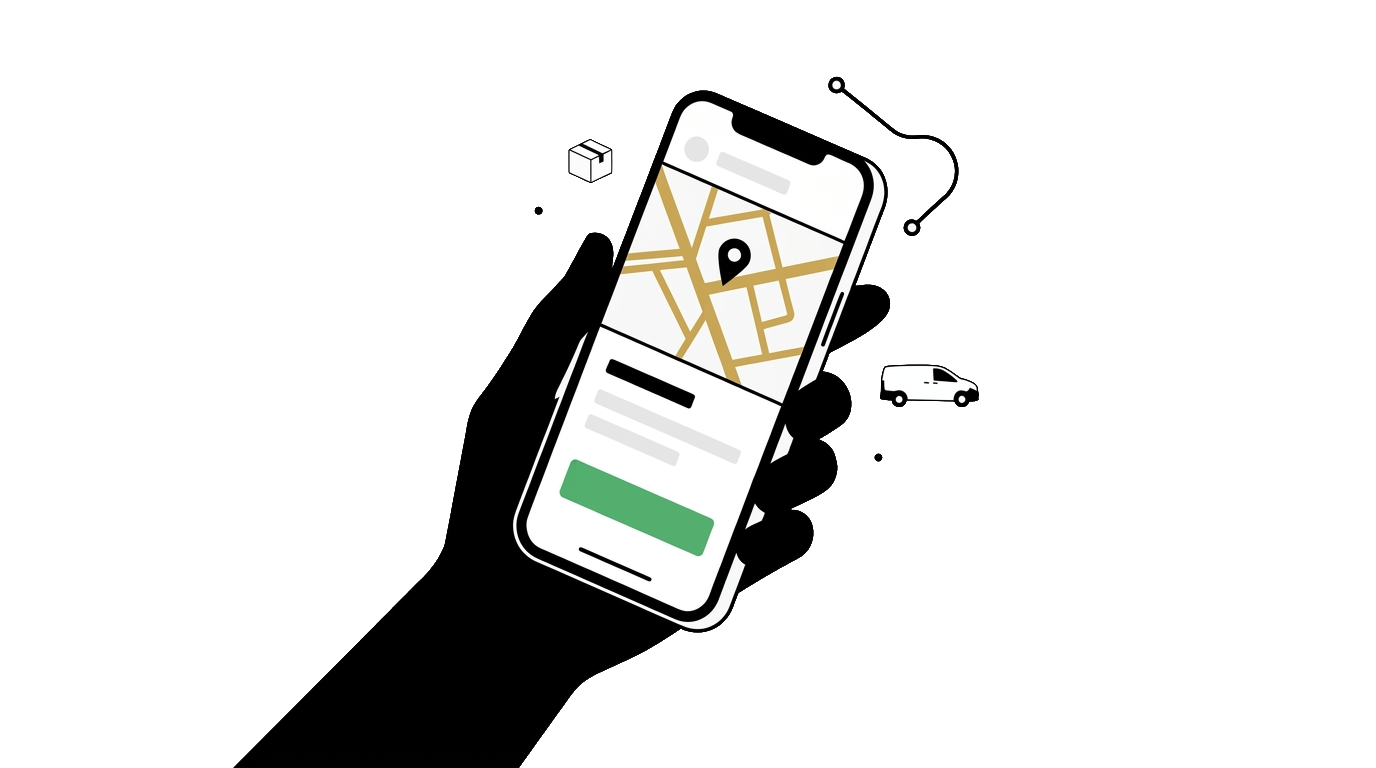 CALL4VAN mobile app for instant van booking